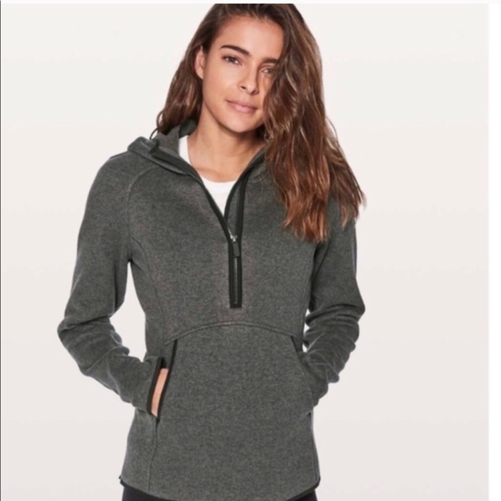 Lululemon Fleece and Thank you 1/2 Zip Hoody - Picture 1 of 7